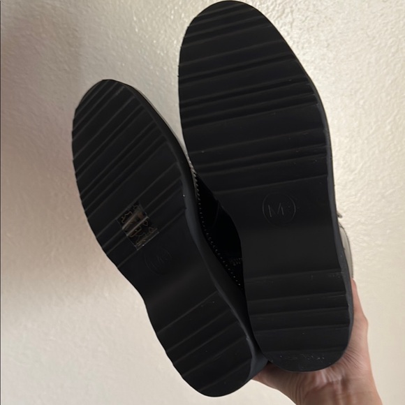 Michael Kors Black Haskell Platform Combat Boots - Picture 6 of 6